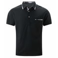 thumbnail image 3 of StSilkitty Mens Casual Golf Shirts Short Sleeve Collared Button T-Shirt with Pocket Summer Lightweight Tops, 3 of 6