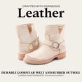 thumbnail image 4 of Botines Frye Veronica Leather Western White para mujer, 4 of 7