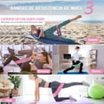 thumbnail image 5 of Pack de 3 bandas de resistencia para ejercicios en casa y en el gimnasio, bandas elásticas de látex natural multifuncionales para yoga, pilates, crossfit, con 2 muñequeras, 5 of 5