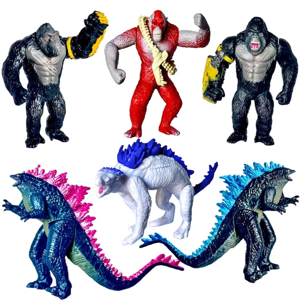 Figuras de acción TWCare Godzilla x Kong, juego de 6 unidades Empire
