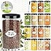 thumbnail image 3 of PeacePeo Plastic Jars with Lids, 16Pcs 32OZ Large Plastic Storage Jars with Black Leakproof Lids Cylinder Plastic Jars Container Reusable Clear Empty Jars for Home and Kitchen Organizing, 3 of 4