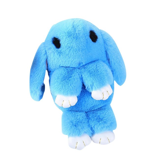 Women Cute Cartoon Rabbit Sling Bag Fluffy Bunny Shoulder Crossbody Bag