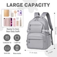 thumbnail image 3 of Gynky School Backpack, Large Capacity Bookbag Cute Girlish Water-Resistant Laptop Backpacks for Teen Adults Tween, Fashion Aesthetic Lightweight Travel Daypack for Women Middle School College, 3 of 10