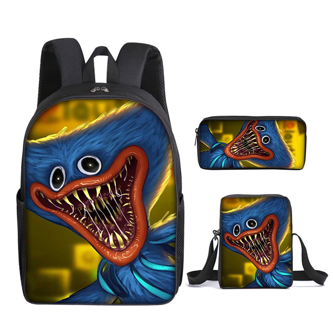 LOVECM Backpack 3 in 1 Cartoon Backpack Funny Bookbags Lightweight