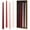 Gradient Red, variant on MGEZCOO 12 Inch Red Gradient White Taper Candle Sticks Pack of 4