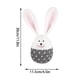 thumbnail image 3 of Decoración de conejo de Pascua – Decoración de muñeco gnomo | Acento de mesa de primavera, adorno de granja, artesanía de sisal | Chimenea, exposición de la mesilla de noche | Figura sin rostro | 1 PC, 3 of 7