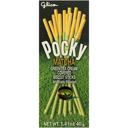 Pocky Matcha Green Tea Covered Biscuit Sticks, 1.41