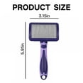 thumbnail image 2 of ACDANC Slicker Brush for Dogs,Dog Brush for Shedding,Cat Brush for Shedding,Purple, 2 of 6