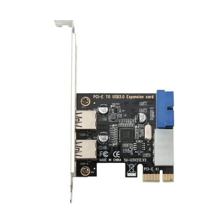 PCI-E to USB 3.0 Expansion Card 19-Pin Converter External 2 Port USB 3.0 Dual USB 3.0 interface For PC