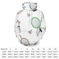 thumbnail image 2 of Badminton Racquets Shuttlecocks 3d Sweatshirts Hoodie Fashion Casual Personality Men's Women Street Hoodie Pullovers Long Sleeve Comfortable Top, 2 of 6