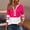 Hot Pink, variant on Womens Fall Winter Fashion Sweatshirts Half Zip up pullover Sweatshirt Women Casual Trendy Crewneck Tops Brown