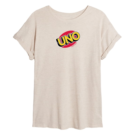 Uno - Logo - Juniors Oversized Graphic T-Shirt