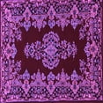 thumbnail image 1 of Ahgly Company Indoor Square Persian Purple Traditional Area Rugs, 3' Square, 1 of 4