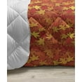 thumbnail image 3 of Orange Down Alternative Comforter, Birds with Heart Shapes Swirling Patterns on Burnt Orange Vintage Backdrop, Microfiber Quilt for All Season, 5 Sizes, Orange Yellow White, by Ambesonne, 3 of 3
