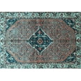thumbnail image 1 of Ahgly Company Indoor Rectangle Persian Light Blue Traditional Area Rugs, 2' x 5', 1 of 4