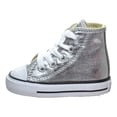 thumbnail image 4 of Converse Chuck Taylor All Star High top Toddler's Shoes Metallic Gunmetal 753177f, 4 of 6