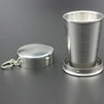 thumbnail image 4 of 75ml/150ml/250ml Portable Retractable Cup Stainless Folding Cup Collapsible Outdoor Camping Mug Water Drinking Cup  150ml, 4 of 10