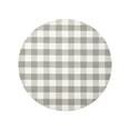 thumbnail image 2 of Lypsnake Buffalo Plaid Round Doormat, 27.5 Inch Gray White Checkered Circular Floor Mat for Christmas Tree Base & Entryway Entrance Patio Porch Home Decor, 2 of 6