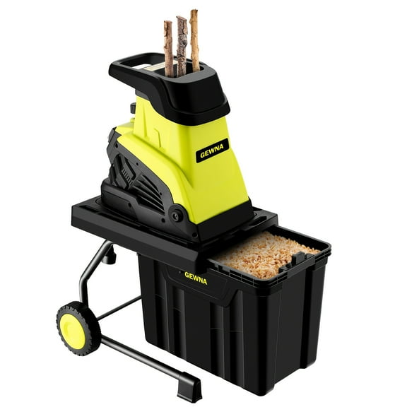 Wood Chipper, 1800W High Power Garden Branch Shredder, 15-Amp Electric Brushless Wood Chipper, Garden Tools With 10 Gallon Collecting Bin, Easy To Clean For Branches, Leaves And Yard Cleanup