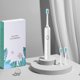 thumbnail image 3 of Nuevo cepillo de dientes eléctrico con vibración sónica para adultos, 5 velocidades, 7 niveles, resistente al agua, carga USB, 2 cabezales de cepillo, pelo suave, pareja, 3 of 5