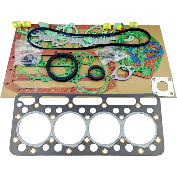 V1902 Full Head Gasket Set Kit 15834-03310 1583403310 for Kubota V1902 V1902-B V1902BH Engine R400 Utility Tractor for New Holland Skid-Steer Loader L555 L553