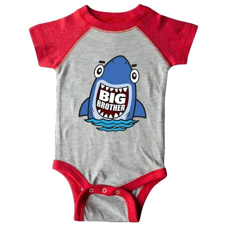 

Inktastic Big Brother Shark Gift Baby Boy Bodysuit