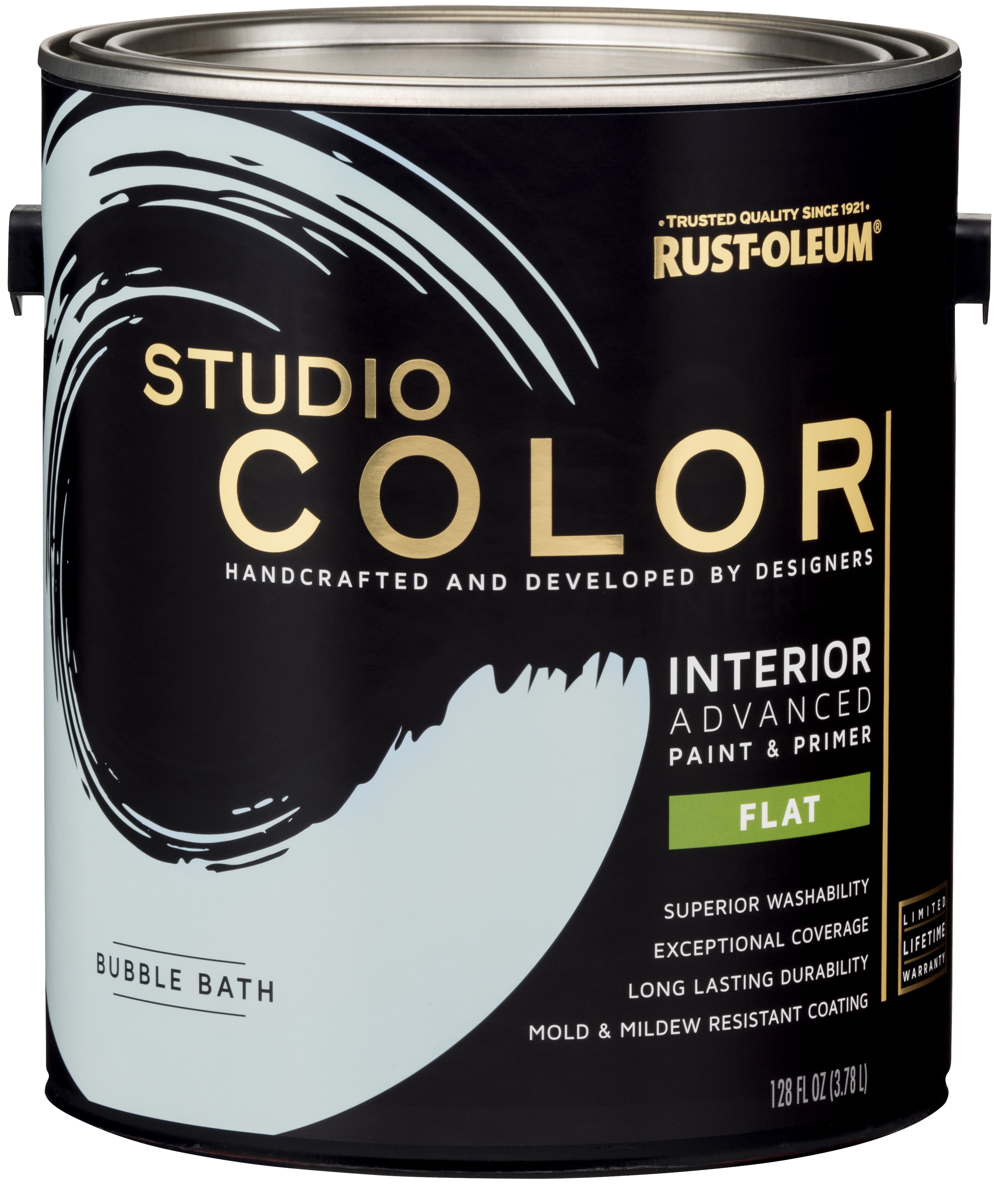Bubble Bath, Rust-Oleum Studio Color Interior Paint + Primer, Flat Finish, Gallon