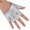 Silver, variant on Women Ladies Fashion Half Finger Faux Leather Short-Figures Gloves Half Palm