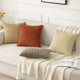 thumbnail image 4 of Wehilion Pack of 2 Corduroy Decorative Throw Pillow Covers Soft Boho Striped Pillow Covers Modern Farmhouse Christmas Home Decor for Sofa Living Room Couch Bed, 4 of 6
