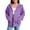 Purple, variant on Girls Athletic Hoodies Jacket Zip up Casual Long Sleeve Cardigan Sweatshirt Fall Winter Trendy Oversized Jackets with Pockets
