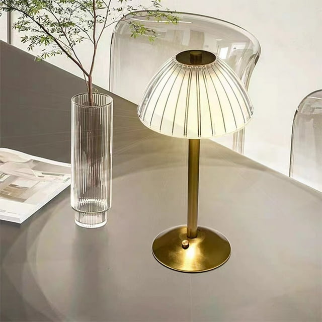 SuoKom Cucurbit Shaped Table Lamp, White Acrylic Frosted Shade Bedside Lamp, Night Light, Led Lamp, Decorations Lamp, Reading Lamp, Gift.