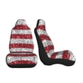 thumbnail image 3 of Pofeuu America Flag Glitter Print Automotive Car Seat Covers Flat Cloth Full Set Seat Covers,Car Seat Covers front seats for Cars Trucks and SUVs-1, 3 of 9