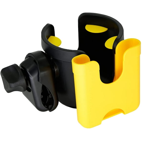HZKAICUN Universal Cup Holder, Stroller Cup Holder with Phone Holder, Stroller Accessories , Bike Water Bottle Holder, Treadmill, Wheelchair