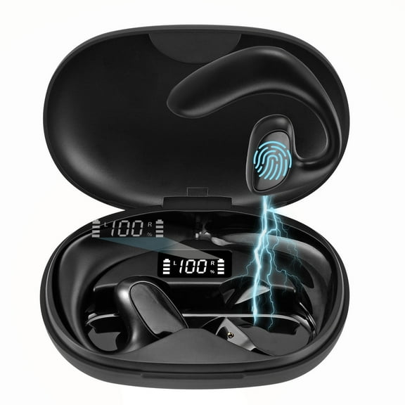Open Ear Bluetooth Headphones True Wireless Earbuds Wireless Headphone Bluetooth Earphones with 80H Playtime for Running,Sports,Workouts
