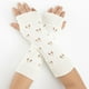 thumbnail image 3 of 2 Paar Handgelenk Arm Handwärmer Fäustlinge Stricken Damen Winter Halbfinger Yinane guantes largos sin dedos, 3 of 8