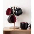 thumbnail image 2 of AmorArc 24 oz Soup Mugs with Handles, Jumbo Ceramic Bowls Mugs Set with handles for Coffee Cereal Cappuccino Snacks, Microwave&Dishwasher safe Soup Cups for Meal-Burgundy, 2 of 8