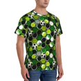 thumbnail image 2 of Bixox Men's Soccer1 Printed Short Sleeve Skinny Athletic T-Shirt, 2 of 6