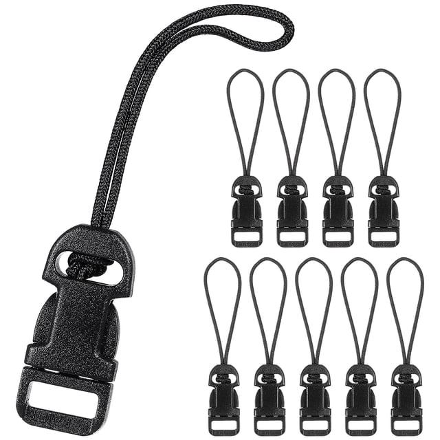 10 hebillas de liberación rápida: clips de liberación rápida para correa de cámara - Adaptador de hebilla de conector de bucles QD para una conexión rápida de la correa