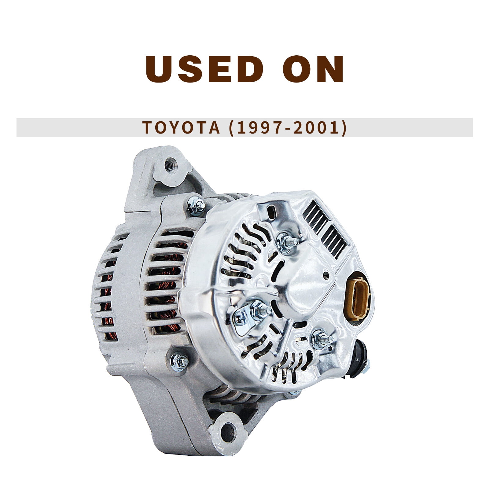 New Alternator For 1997 1998 1999 2000 2001 Toyota Camry Solara L4 2.2L 80 Amp