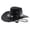 Black, variant on Western Cowboy Hat With Curved Brim For And Outdoor Adventure And Travel Sun Adult Cowboy Hat