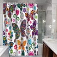 thumbnail image 4 of DBSFVPUS Shower Curtains Butterflies Bathroom Shower Curtain Shower Rings Included Polyester Shower Curtain, 4 of 7