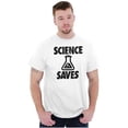 thumbnail image 4 of Science Saves Nerdy Scientist Geek Men's Graphic T Shirt Tees Brisco Brands L, 4 of 4