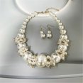 thumbnail image 4 of Stylish Artificial Pearls Necklace Earrings Set Ergonomic Design Breathable Comfort Contemporary Fashion Accessory Multicolor, 4 of 4