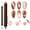 Brown Cat Eye Magnet, variant on modelones Cat Eye Magnetic for Nails,15PCS Cat Eye Gel Nail Polish Magnet Tools Powerful Set Wand Magnet Summer Nail Polish Square Round Magnet Stick Diverse Glassy Cateye Effect