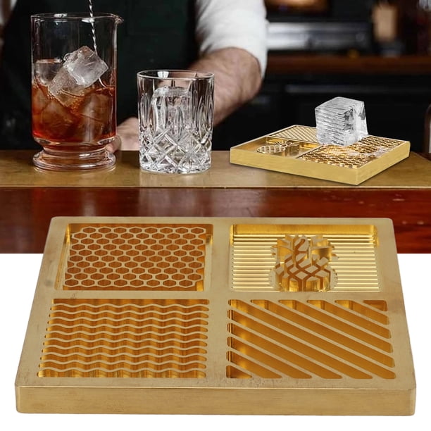 Sello Personalizado Para Cubitos De Hielo Para Cócteles, Bandeja única Personalizada De Latón Para Sellos De Hielo Artesanales Para El Hogar