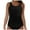 Black, variant on Women's Swimwear Tankini Set - Bikini Top with Swim Shorts, for Beach and Pool