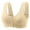Beige, variant on XMMSWDLA Front Button Breathable Skin-Friendly Cotton Bra Plus Size Front Buckle Lift Bra Womens U-Shaped Back Bras Underwire Bras for Women Strapless Bras for Women
