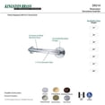 thumbnail image 3 of Kingston Brass Traditional 30" Decorative Grab Bar, 3 of 3