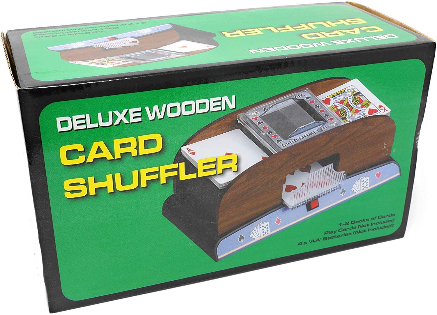 Board Game Poker Playing Cards Shuffler Wooden Electric Shuffler 2 Deck Automatic Card Shuffler 