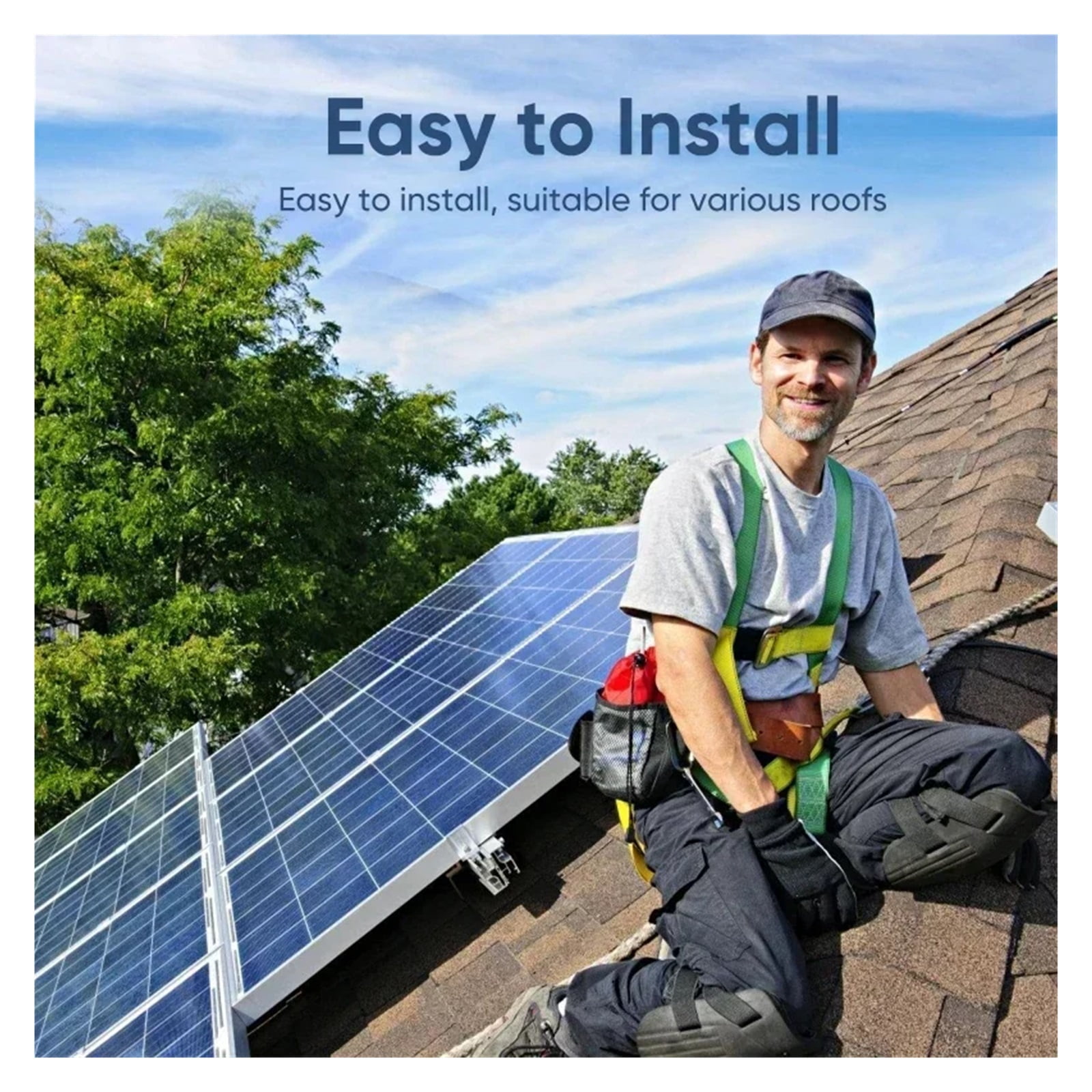 Solar panel 500W 1000W Solar Panel Kit 12V Polycrystalline Power Portable Power generation system